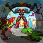 dino robot car transform games android application logo